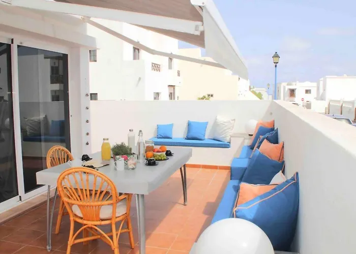 Gran Terraza 1 Minuto De Piscinas Naturales * Punta Mujeres